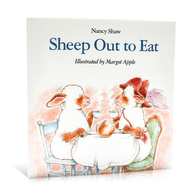Lamb dining out sheet out to eat English original picture book paperback funny and humorous catchy childrens enlightenment books