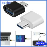 BUCHE สะดวก Mini USB-C ถึง USB2.0 Type C ถึง USB Adapter OTG Converter สำหรับ Huawei Xiaomi Samsung Android อุปกรณ์เสริมสำหรับโทรศัพท์มือถือ ตัวเชื่อมต่อข้อมูล