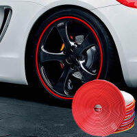 8M Roll Rim Blades Car Vehicle Color Wheel Rims Protectors Decor Strip Tire Guard Line Rubber Mounding Trim Tire Guard Line