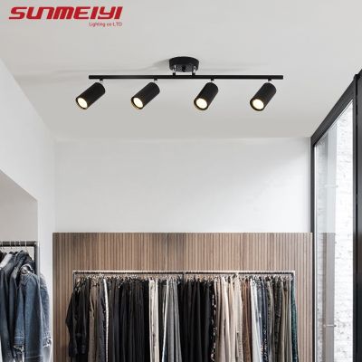 Sunmeiyi โคมไฟ LED สีดําสีทองสําหรับติดเพดานห้องนั่งเล่นห้องครัว