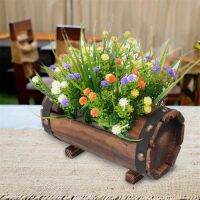 Solid Wood Flowerpot Outdoor Carbonized Anticorrosive Wood Flowerpot Succulents Potted Flowerpot Outdoor Garden Decoration 2023