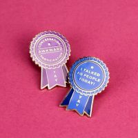 【DT】hot！ 2Pcs-Creative Pop-Enamel Pin Lapel Badges Brooch Fashion Jewelry