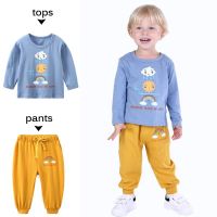 Boy Girl Clothes Sets Suits Autumn Baby Toddler Long Sleeve T-shirt Kids Pants Two-piece Set