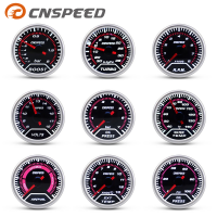 CNSPEED 2 "52มม. เทอร์โบหน้าปัดบูสเตอร์รถยนต์เซ็นเซอร์เกจวัดอุณหภูมิหม้อน้ำ Psi กดน้ำมันวัดความเร็วโวลต์มิเตอร์น้ำมัน