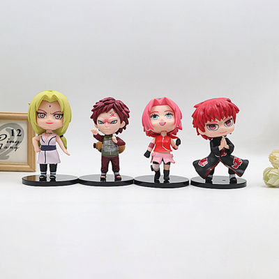 8pcs Creative Naruto Figurines Model Toy Delicate and Compact Decorative Model Toy for Home Car Office Tabletop Ornament