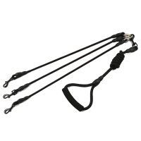 Detachable Pet Dog Nylon Leash Pet Lead Foam Handle 1 Leash for 2 or 3 Dogs Chihuahua Pitbull Round Long Lead Traction Rope