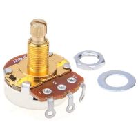 Shaft Full Metric Sized Control Pots A500K Audio Taper Potentiometers Pot for Electric Guitar Bass (Set of 20)