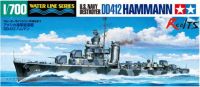 TAMIYA MODEL 1700 SCALE โมเดลทหาร #31911 USS Destroyer DD412 Hammann Plastic Model Kit