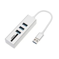 【Be worth】 Rehmans store. อลูมิเนียม3พอร์ต USB 3.0 Hub SD TF หน่วยความจำเครื่องอ่านคอมโบสำหรับพีซีคอมพิวเตอร์แล็ปท็อป