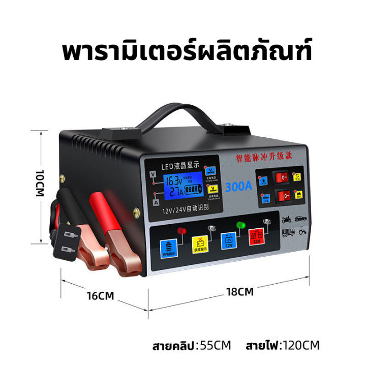 เครื่องชาร์จ-12v24v-การแปลงรับรู้โดยอัตโนมัติเหมาะสำหรับรถยนต์และรถจักรยานยนต์ทุกประเภท-เครื่องชาร์จแบตเตอรี่รถยนต์-เครื่องชาตแบต-เครื่องชาร์จแบต-ตู้ชาร์จแบต-ชาตแบตเตอรี่-ชาร์จแบตเตอรี่-ตู้ชาร์ดแบตรี่