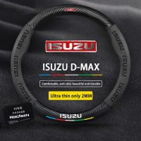 Isuzu หนังคาร์บอนไฟเบอร์ฝาครอบพวงมาลัยรถยนต์ Penutup Stereng Fit DMax Panther MUX Trooper Penutup Stereng