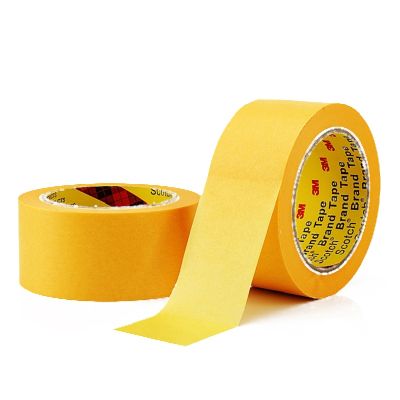 3M 244 High Temperature Paper Masking Tape For Automotive Car Painting Refinish Electronic Protection Masking