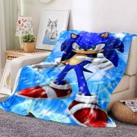 Hedgehog Sonic Cartoon Blanket Sofa Office Nap Air Conditioning Blanket Flannel Soft Keep Warm Can Be Customized J3