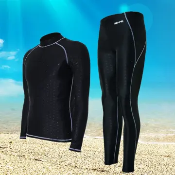 Hot Women Elastic Rashguards Surf Long Sleeve TShirt Short Pants Female Rash  Guard Swimming Sun Protection Three Piece Suit
