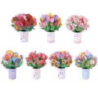 1PC 3D Pop Up Greeting Card bouquet greeting card Floral Bouquet Gift Cards For Mothers Day Graduation Anniversary Decoration