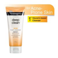 ✧ Neutrogena Deep Clean Acne Foam Cleanser 100g.โฟมล้างหน้าที่ช่วยจัดการปัญหาสิวที่เกิดจากความมันสิ่งสกปรก