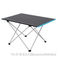 hyfvbu✖❧  Outdoor Camping Barbecue Folding Table Aluminum Alloy BBQ Desk