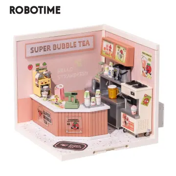 Rolife 3D Puzzle Model Super Store Series Happy Meals Kitchen Plastic DIY  Miniature House Kit Building Blocks Kits