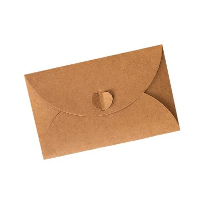 100Pcs Brown Kraft Envelopes Retro Love Kraft Paper for Gift Cards and Business Cards 17.5X11cm