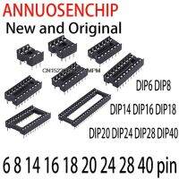 ♗♕ 10PCS New and Original IC Sockets DIP6 DIP8 DIP14 DIP16 DIP18 DIP20 DIP24 DIP28 DIP40 pins Connector Socket 6 8 14 16 18 20 pin