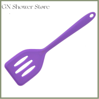 GNStore[COD] 1PC ซิลิโคนห้องครัวภาชนะจอบ slotted Turner เครื่องมือทำอาหารไม้พาย