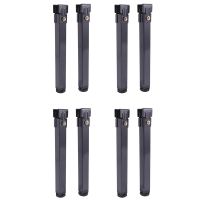 8 Pcs Adjustable Height Clamping Tube Leg Metal Square Bed Lifting Table Legs for Bed Frame Fixed Support Feet