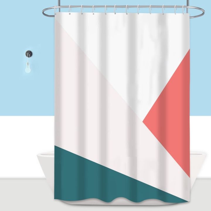 baltan-home-ly1-polyester-waterproof-digital-printing-shower-curtain-geometric-pattern-split-floral-bathroom-curtain-straight