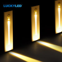 LUCKYLED Wall Lamp AC110V 220V Led Wall Lighting for Corridor Staircase Step Recessed PIR Sensor Staircase Lamp Indoor Lights