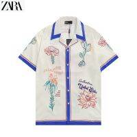 ✸♛ 4629 zara เสื้อเบลาส์ แขนสั้น ลายดาว คลาสสิก สําหรับผู้ชาย ผู้หญิง M-3xl