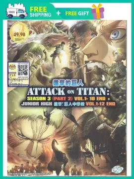 Anime DVD Attack On Titan Season 4 Part 2 Vol.1-12 End English Dubbed