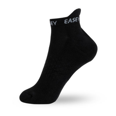 Easey ถุงเท้าเพื่อสุขภาพ ลดกลิ่นอับ ES Cushion - Low cut MT Black