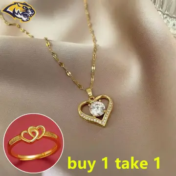 BNIB LV 3 in 1 Necklace (ring removable), Women's Fashion, Jewelry &  Organisers, Necklaces on Carousell