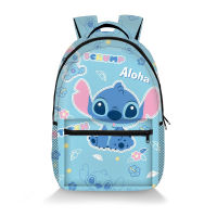 Stitch Backpack for Women Men Student Large Capacity Breathable Printing Fashion Personality Multipurpose Bags