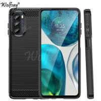 （ NEW）สำหรับ Motorola Moto G82เคสซิลิโคนคาร์บอนไฟเบอร์สำหรับ Moto G82 G52 G22 G31 G41 G51 G71S G200 E40 E20สำหรับ Moto G82กรณี