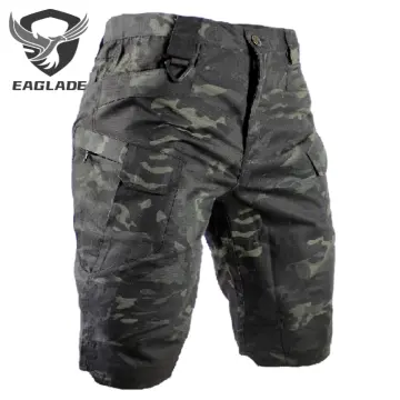 Mens black and hot sale white camo shorts