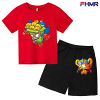 Fashion Children Super Zinc Clothing Sets 2021 Summer Girls Short Sleeve t-Shirts+Shorts Suits Toddler Boys Clothes 4T-14T Gift