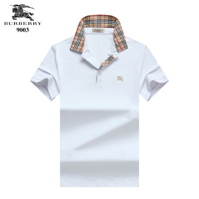 TOP☆【Ready Stock】 Original Burberry Mens Polo Shirt Summer High-quality Outdoor Business Short T-shirt Summer Breathable Mens Clothing Polo Shirt