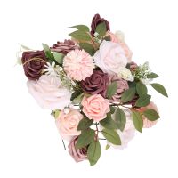 Artificial Wedding Flowers Box Set Fake Dusty Rose Flowers Combo for DIY Floral Arrangements Centerpieces Bouquets Home