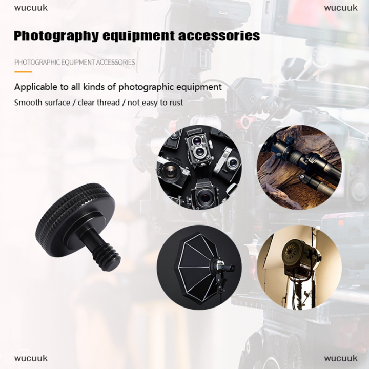 wucuuk-1-4-dual-nuts-tripod-mount-สกรู-double-layer-เกลียวสกรู-mount-adapter-black-camera-screw-mount-สำหรับแฟลชกล้อง