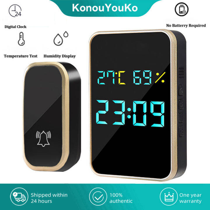 Outdoor Wireless Doorbell - Waterproof, 150m Range, Punch-Free Installation With Sensitive Button