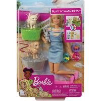 สินค้าขายดี!!! ของเล่น ตุ๊กตา บาร์บี้ Barbie Plan N Wash Pets Doll &amp; Playset, Multicolor ของแท้ ของเล่น โมเดล โมเดลรถ ของเล่น ของขวัญ ของสะสม รถ หุ่นยนต์ ตุ๊กตา โมเดลนักฟุตบอล ฟิกเกอร์ Model