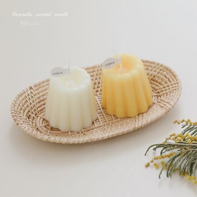 【CW】 Jelly Imitation Food Scented Candle Your Cylindrical Paraffin  Smokeless Birthday Fragrance