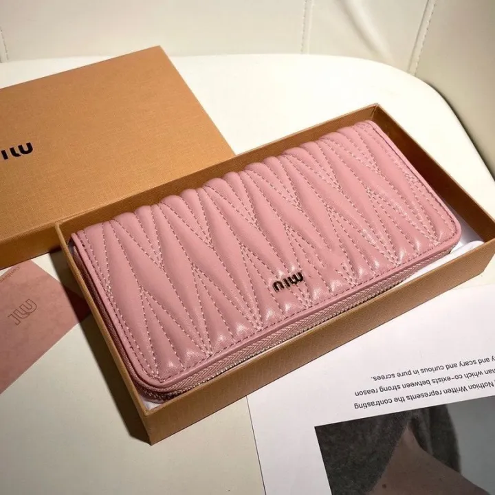 sheepskin-long-section-single-pull-mm-high-end-new-pink-ladies-wallet-large-capacity-large-capacity-high-end-card-holder