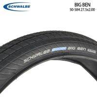 Schwalbe ยางรถจักรยานขนาดใหญ่ Ben 27.5นิ้ว50-584 27.5X2 00,ยางรถจักรยานสำหรับผู้ไปทำงานในเมือง K-Guard Level 3ยางด้านนอกแบบมีสายเหล็กทนต่อการเจาะ