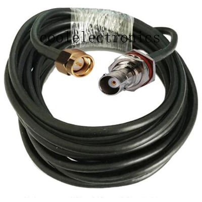 SMA Male to BNC Female O-ring Connector RG58 50-3 RF Coax Coaxial Wires Cable 50cm 1/2/3/5/10/15/20/30m