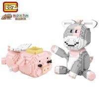 LOZ นาโนบล็อก DONKEY &amp; ANGEL PIG มีให้เลือก 2 แบบ (รหัส 9255, 9257)