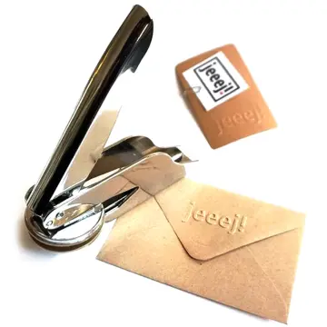 Custom Embosser Steel Manual Seal Letters Personalized Embosser for  Invitation Gift Card Book Mark Stamp 