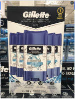 2แผ่นแคนาดา Gillette Gillette เจลระงับเหงื่อผู้ชาย5*108G