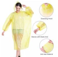 เสื้อกันฝน Raincoat เสื้อกันฝน PE แบบหนา แขนจั้ม มีหมวก No.2098MKK