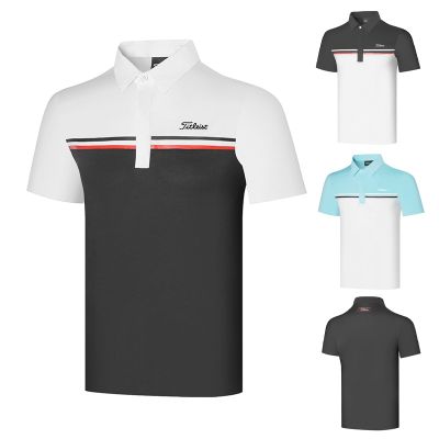 XXIO J.LINDEBERG Amazingcre Malbon Honma Scotty Cameron1 DESCENNTE✓✲✣  New golf clothing mens jersey sports casual golf breathable quick-drying short-sleeved T-shirt Polo shirt top